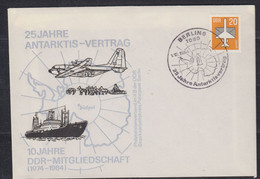 DDR 1984 25J. Antarktis-Vertrag Cover (57743) - Antarktisvertrag