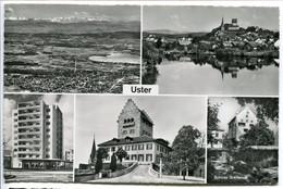 Suisse - Zurich - Uster - Multivues - Ecrite, Timbrée - Uster