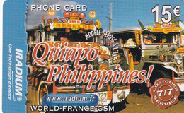 FRANCE - Quiapo Philippines, Iradium Prepaid Card 15 Euro/(matt Surface), Exp.date 31/12/04, Used - Prepaid Cards: Other
