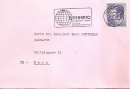 Brief  Luxembourg - Bern  (Flagge: Esperanto)         1979 - Cartas & Documentos