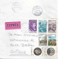 Express Brief  Luxembourg - Bern          1977 - Lettres & Documents