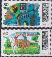 GERMANY, 2021, MNH, YOUTH STAMPS, CHILDHOOD HEROES, BIRDS,  PARROTS, HORSES, BIBI AND TINA, 2v - Sonstige