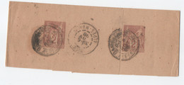 France Stationary  Wrapper 2 X 2 C, Used 1898 To NICE - Bandas Para Periodicos