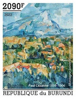 Burundi 2022, Art, Cezanne III, 1val IMPERFORATED - Ongebruikt