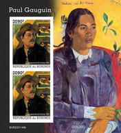 Burundi 2022, Art, Gauguin II, BF IMPERFORATED - Unused Stamps