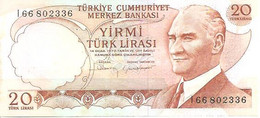 Turkey P-187b  20 Litasi 1970  UNC - Turkey