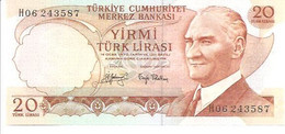 Turkey P-187a  20 Lirasi 1970  UNC - Turkey