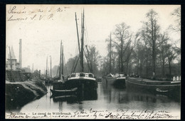 CPA - Carte Postale - Belgique - Bruxelles - Le Canal De Willebroeck - 1902  (CP20371OK) - Navegación - Puerto