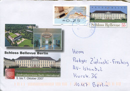 Germany Deutschland Postal Stationery - Cover - Bellevue Design -  Palace Berlin - Buste Private - Usati