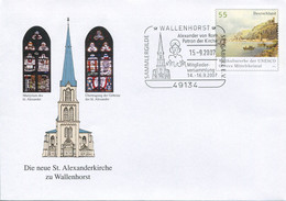 Germany Deutschland Postal Stationery - Cover - UNESCO Design - Church Building, Alexander Von Rom - Enveloppes Privées - Oblitérées