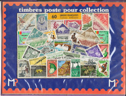 FRANCE  COLONIES POCHETTE DE 60 TIMBRES DE L'UNION FRANCAISE - Verzamelingen