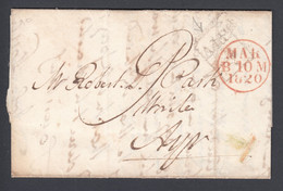 1820 Pre Stamp Scottish Wrapper To Ayr With With Written Message In Side Pre Philately Wrapper Great Britain - ...-1840 Préphilatélie