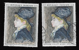 AUGUSTE RENOIR.. ** TIMBRE DE GAUCHE....VARIETE *BEC DE LIEVRE *... - Used Stamps