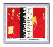 Switzerland 2022 (B22) Landsgemeinde Glarus, Single Stamp From Series Canton Of Switzerland MNH - Unused Stamps