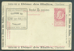 CLA N°67 - E.P. 10 Centimes Fine Barbe Rouge S/verdâtre (type C-L. N°10) Avec Repiquage Publicités Multiples DOME Des HA - Cartes-lettres