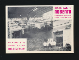 CPSM - Restaurant Italien Italie Italy - Ristorante Roberto  18038 San Remo - Restaurants