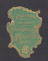 VIEILLE ETIQUETTE DE PARFUM - AU PRINCIPE DES FLEURS ESSENCE CONCENTREE - GIRAUD FILS PARFUMEUR A GRASSE- PERFUME LABEL - Etiketten