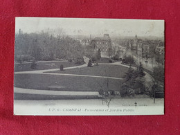 CPA -  Cambrai - Panorama Et Jardin Public - Cambrai