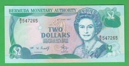 Bermude 2 Dollari Dollars Bermuda 1997 Unc Queen Elizabeth - Bermudas