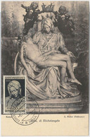 54561 -  ITALY - POSTAL HISTORY: MAXIMUM CARD - 1955  ART Michelangelo - Zonder Classificatie