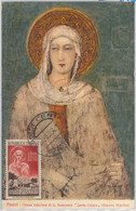 54564 -  ITALY - POSTAL HISTORY: MAXIMUM CARD - 1954  RELIGION Art - Zonder Classificatie