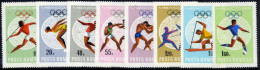 ROMANIA 1968 Mexico Olympic Games Set  MNH / **   Michel 2697-704 - Ongebruikt