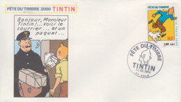 Enveloppe  FDC  1er  Jour   FRANCE     Fête   Du   Timbre    TINTIN     VOLX   2000 - 2000-2009
