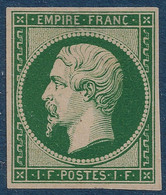 France Essai Napoleon N°18 1FR Vert Impression Recto Verso Sur Papier Normal Lisse Superbe Et RR - Altri & Non Classificati