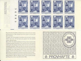 ARCHITECTURE CHURCH CATHEDRAL DOM CATHÉDRALE UPPSALA SWEDEN SUEDE SCHWEDEN 1967 Slania MNH Proof Booklet Blue CN - Ensayos & Reimpresiones