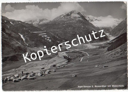 Pass-Strasse S. Bernardino Mit Hinterrhein  1952  (z6750) - Hinterrhein