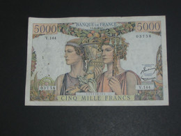 5000 Francs TERRE Et MER 1953     **** EN ACHAT IMMEDIAT ****  Billet Recherché ! - 5 000 F 1949-1957 ''Terre Et Mer''