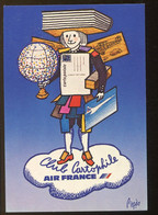 CPM Illustrateur PAGES Club Cartophile Air France ( Tirage 1000 Ex ) - Pages