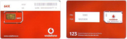 Carte SIM - Espagne - Vodafone - Vodafone Red Card 64K, Série B021 5520 - Vodafone