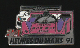 74053-Pin's.Jaguar.rallye 24 H Du Mans.2 Tacks.signé Locomobile 94. - Rallye