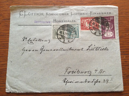 SCH1230 Polen 1920 Briefvorderseite Von Inowrocław Nach Freiburg - Covers & Documents