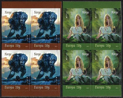 NORUEGA /NORWAY /NORWEGEN /NORVÉGE /NORGE -EUROPE 2022-"STORIES And MYTHS".- TWO BLOCKS Of 4 STAMPS- SELF ADHESIVES MINT - 2022