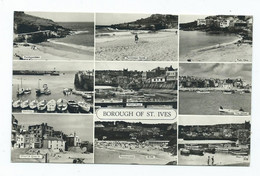 Cornwall Postcard Borough  St.ives Multiview Overland  Rp Unused - St.Ives