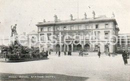 HULL ROYAL STATION HOTEL OLD B/W POSTCARD YORKSHIRE - Hull