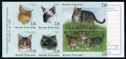 FINLAND 1995 Cats Booklet MNH / **.  Michel 1310-15 - Nuevos