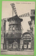 PARIS - LE MOULIN ROUGE Fondé En 1889 (la Voiture Publicitaire Du  Moulin Rouge Devant)  - Voyagée - - Arrondissement: 18
