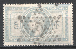 Francia 1863 Unif.33 O/Used VF/F - 1863-1870 Napoleon III With Laurels
