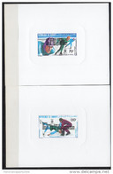 Djibouti Dschibuti 1984 Epreuve De Luxe Proof Mi. 397-398 Jeux Olympiques D'hiver Winter Olympic Games Olympa Sarajevo - Inverno1984: Sarajevo