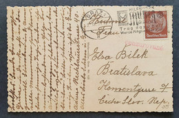 Österreich 1938, Zensur Postkarte GRAZ Gelaufen Bratislava - Briefe U. Dokumente