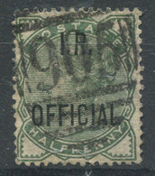 STAMPS - GB - SG O2 I R OFFICIAL 0.5d GREEN   USED - Service