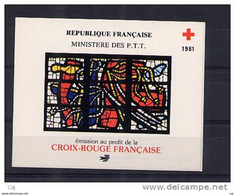 France  -  Carnets Croix-Rouge  :  1981  ** - Rotes Kreuz