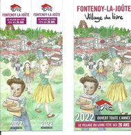 MARQUE PAGES PUZZLE DE 2 + FLYER " VILLAGE DU LIVRE Fontenoy-la-Joûte 2022 - Lesezeichen