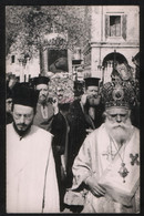 OLD PHOTO CORFU KERKYRA CORFOU GREECE FESTIVE PROCESSION LITANY ST. SPYRIDON HOLY RELICS BISHOP PRIESTS ORTHODOX CHURCH - Lieux