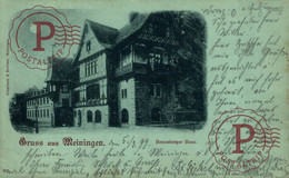 1899  GRUSS AUS  MEININGEN HENNEBERGER HAUS  ALLEMAGNE GERMANY DEUTSCHLAND - Meiningen