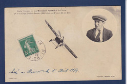 Delcampe - CPA Aviation > Meeting 2e Coupe Gordon Bennett Emile Védrines Sur Monoplan Ponnier Reims - Fliegertreffen