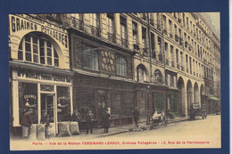 CPA [75] Paris > Arrondissement > Arrondissement: 01 Commerce Shop Carte Toilée Non Circulé - District 01